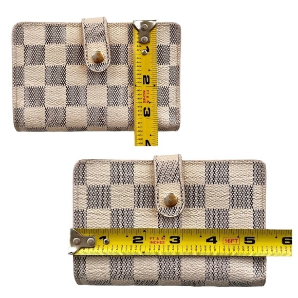 Louis Vuitton Damier Azur Kisslock Wallet, Dustbag, & Shopping Bag Authentic - Picture 12 of 16